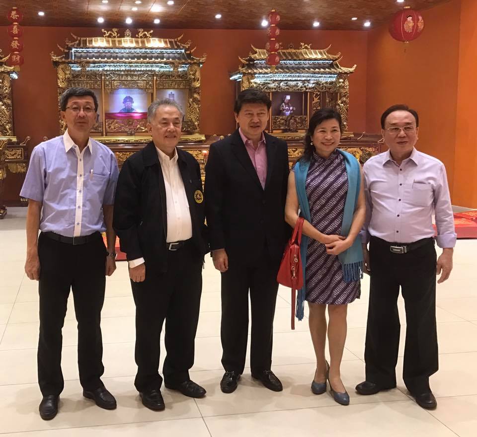 在马尼拉出席菲律宾西诃堂林氏宗亲会欢迎宴