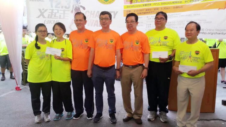今早柔佛峇株巴辖林氏宗祠主办“12.3义起走“慈善义走圆满成功。