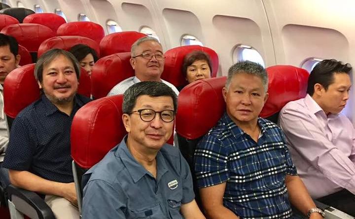 与马来西亚林氏宗亲总会理事们前往东马砂劳越诗巫探望和拜访厚全宗长，同时也与砂拉越三六七省林氏宗亲总会理事们午餐交流。